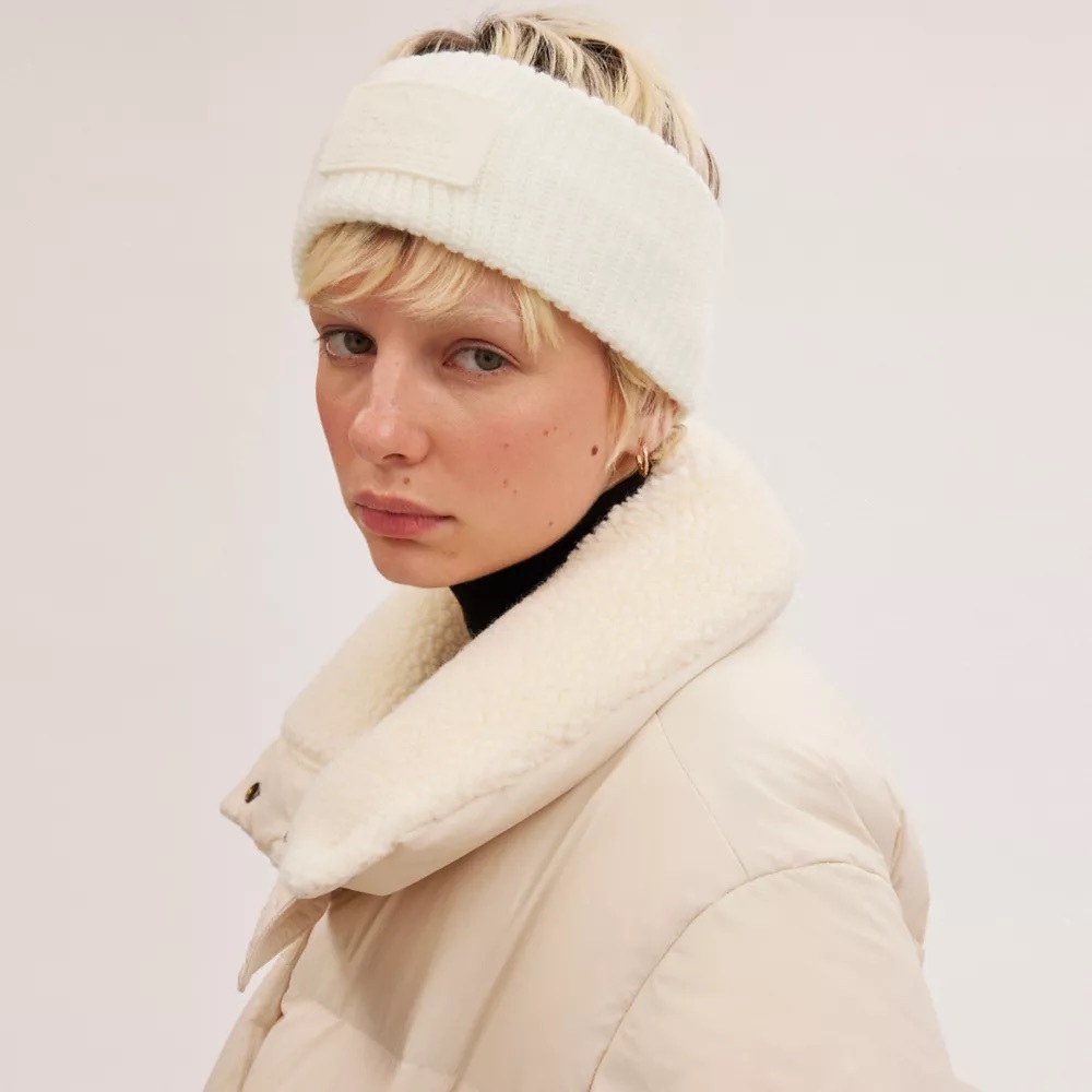 Coach knit headband ear warmer NWT